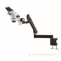 Suporte flexível com microscópio estéreo binocular de clipe de mesa